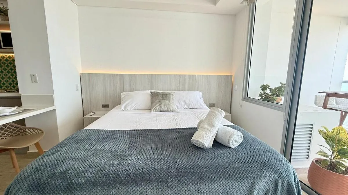 Beachfront Studio With Stunning Ocean Views Cartagena