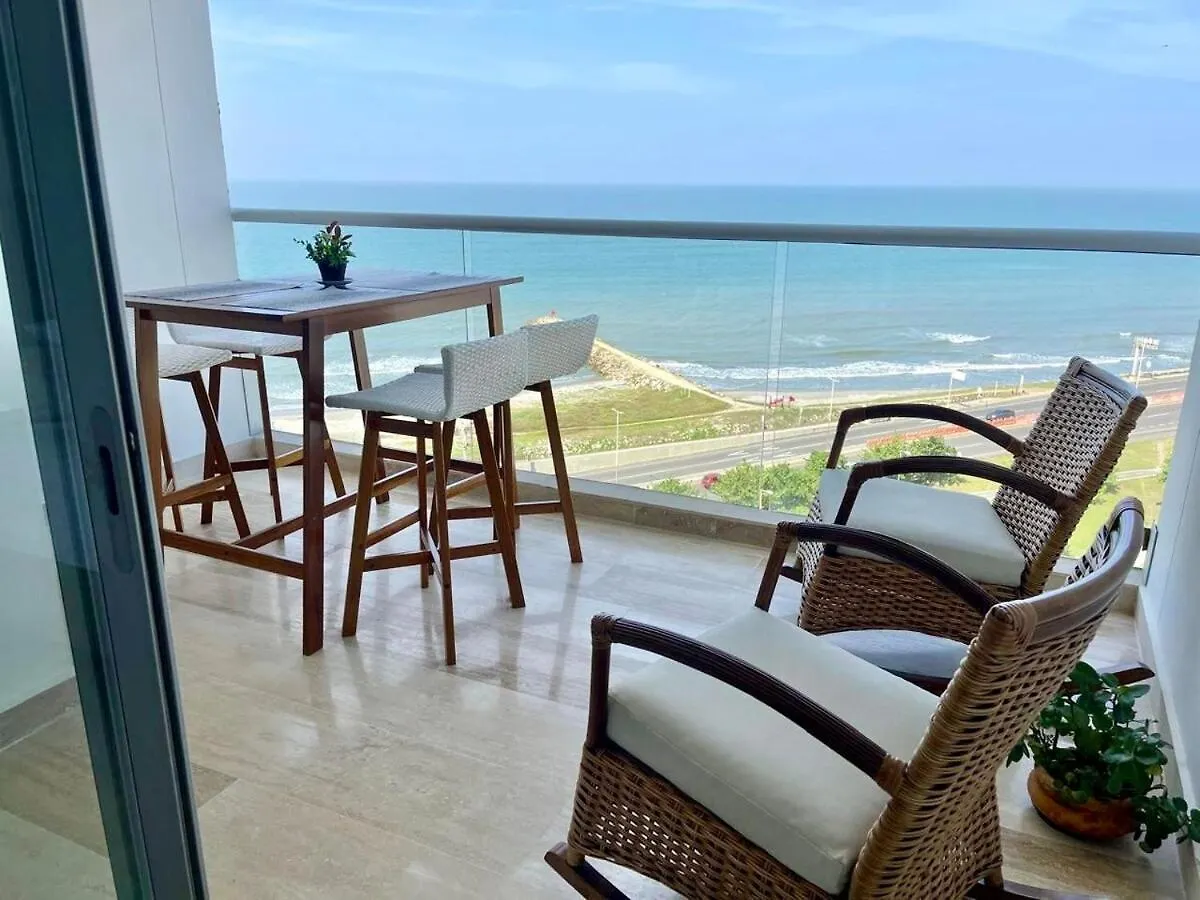 Apartment Beachfront Studio With Stunning Ocean Views Cartagena